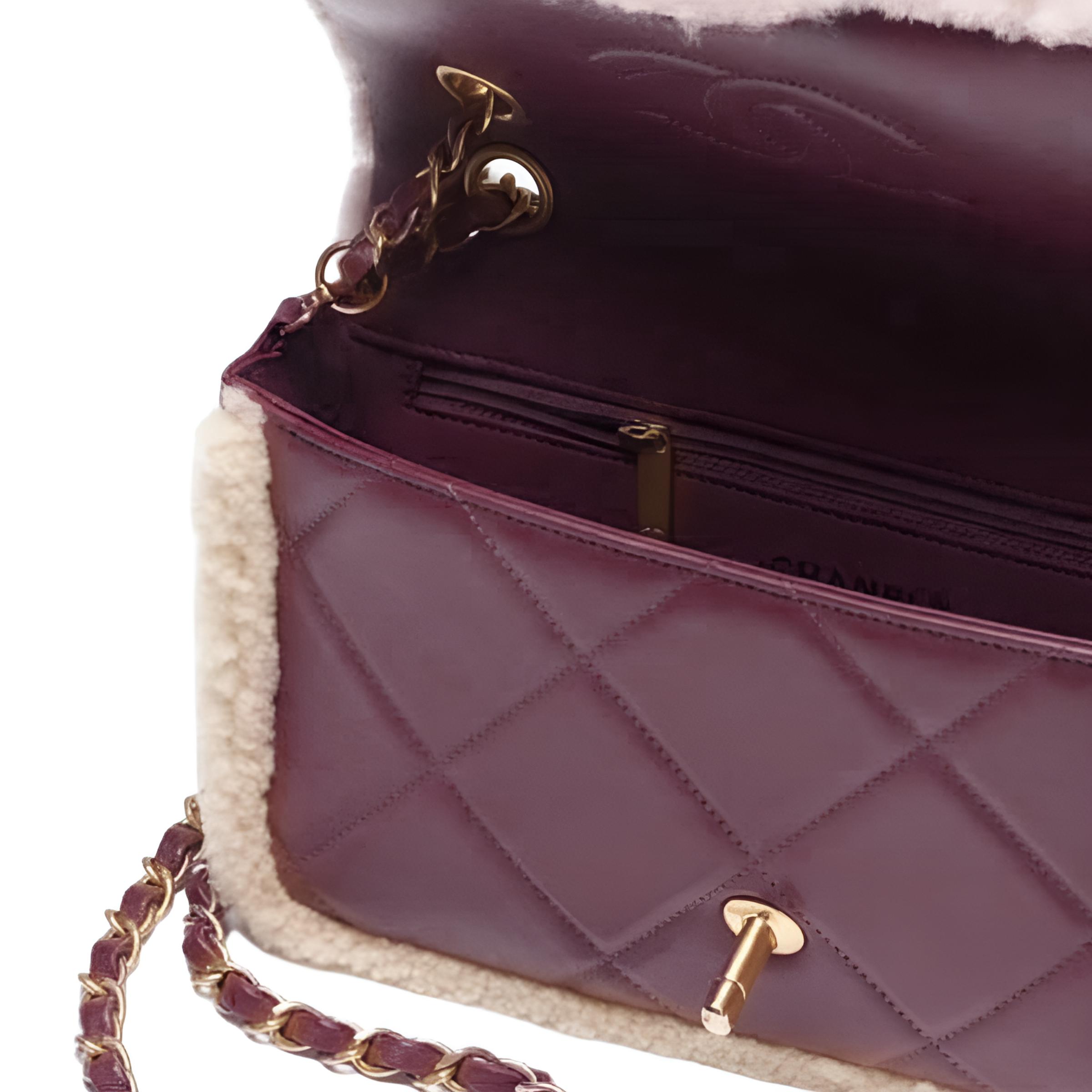 Женская сумка Chanel 25K (бежево-коричневая) — фото 4