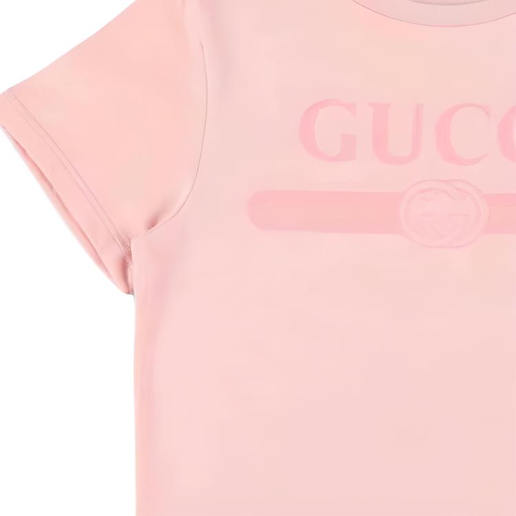 Детская футболка Gucci SS26 (розовая) — фото 4