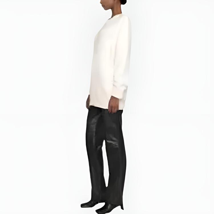 Женский свитер Maison Margiela Crewneck (белый) — фото 4