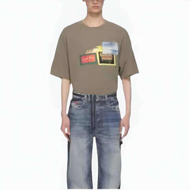 Футболка Martine Rose SS25 (хаки) — фото 4