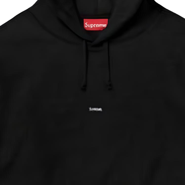 Худи Supreme FW19 Week 9 Micro Logo Hooded Sweatshirt (черное) — фото 2