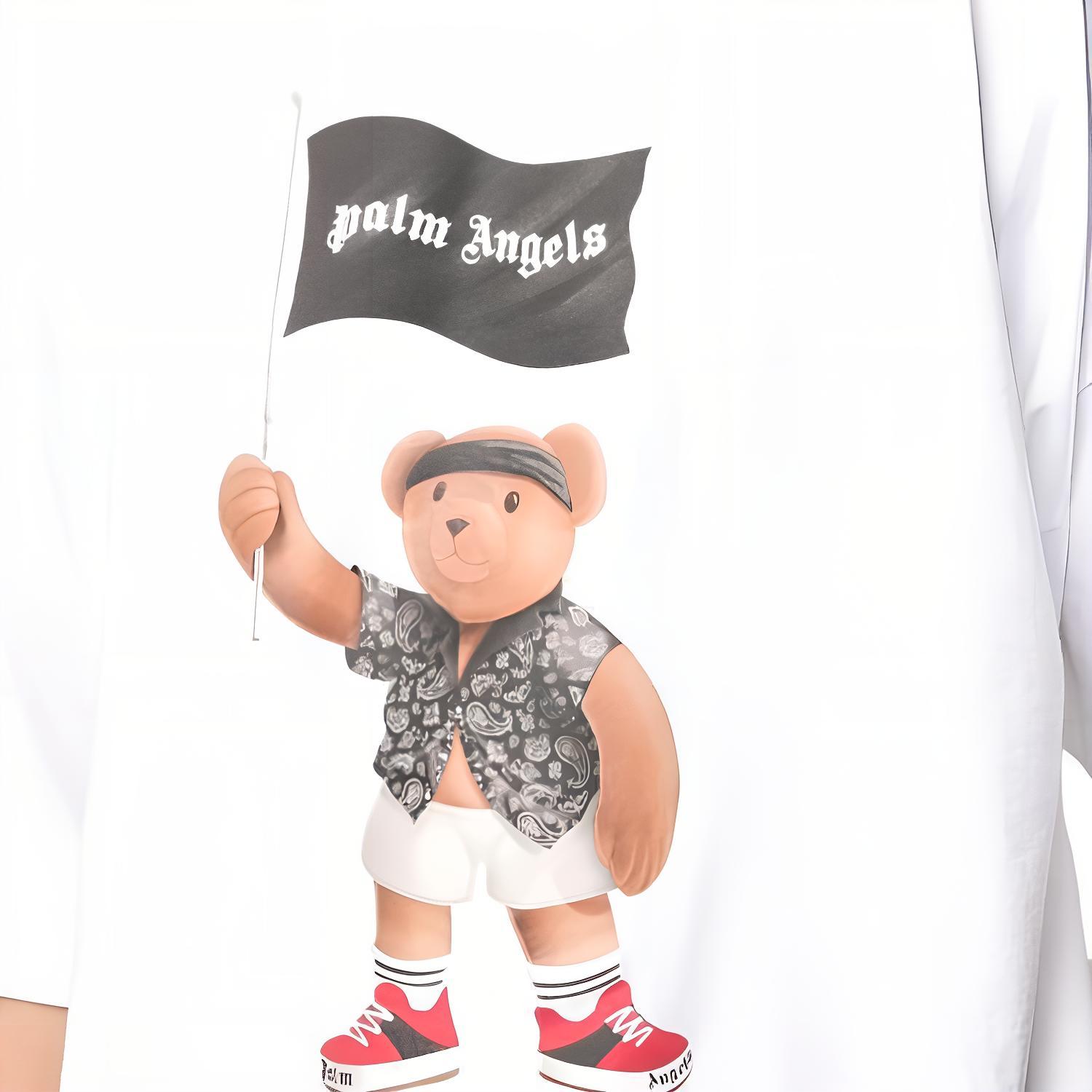Мужская футболка PALM ANGELS SS21 T (белая) — фото 5