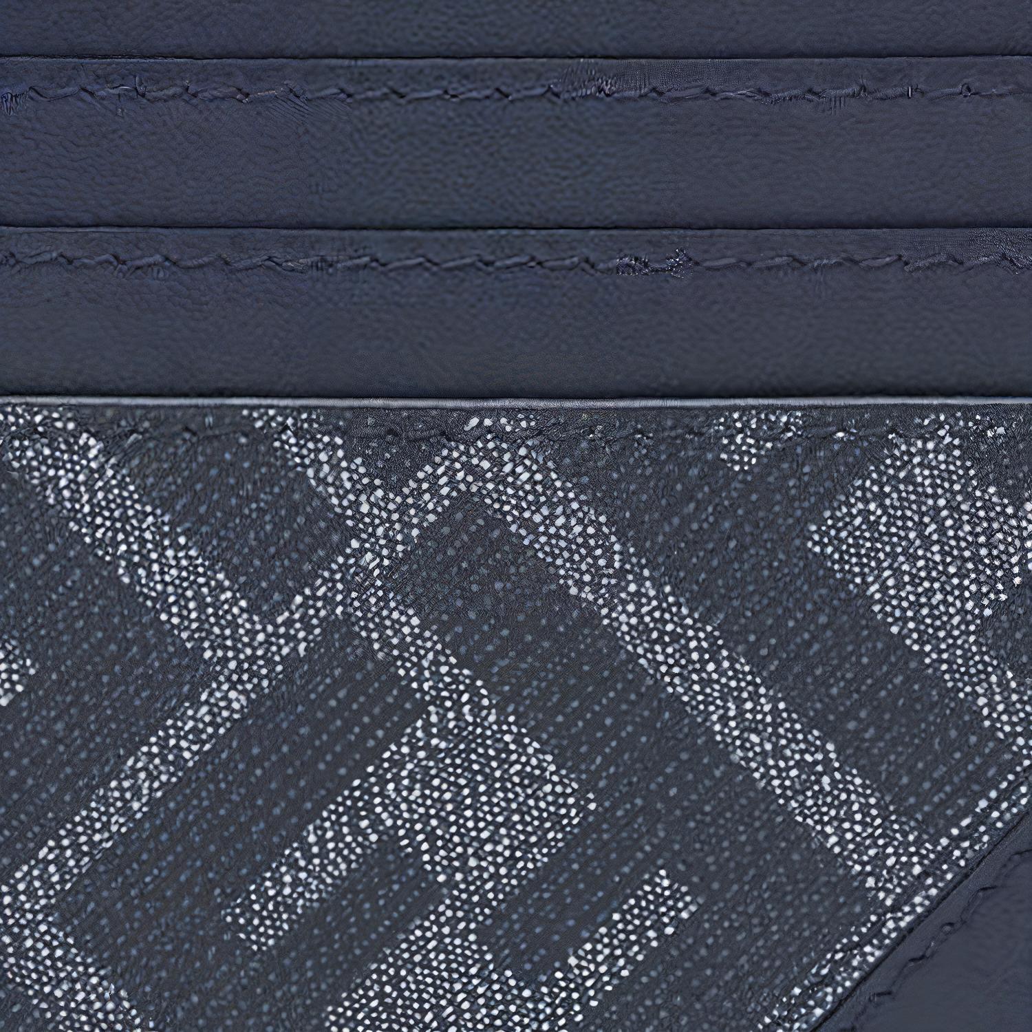 Мужской кошелек Fendi Logo (синий) — фото 4
