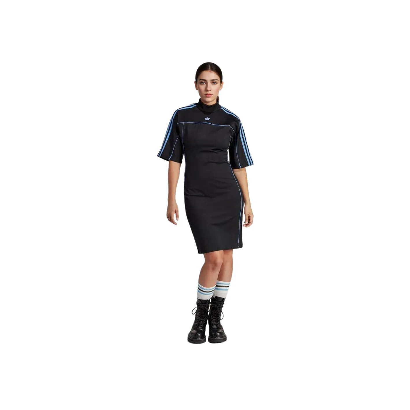 Adidas Originals Short Sleeved Dresses Women's Black