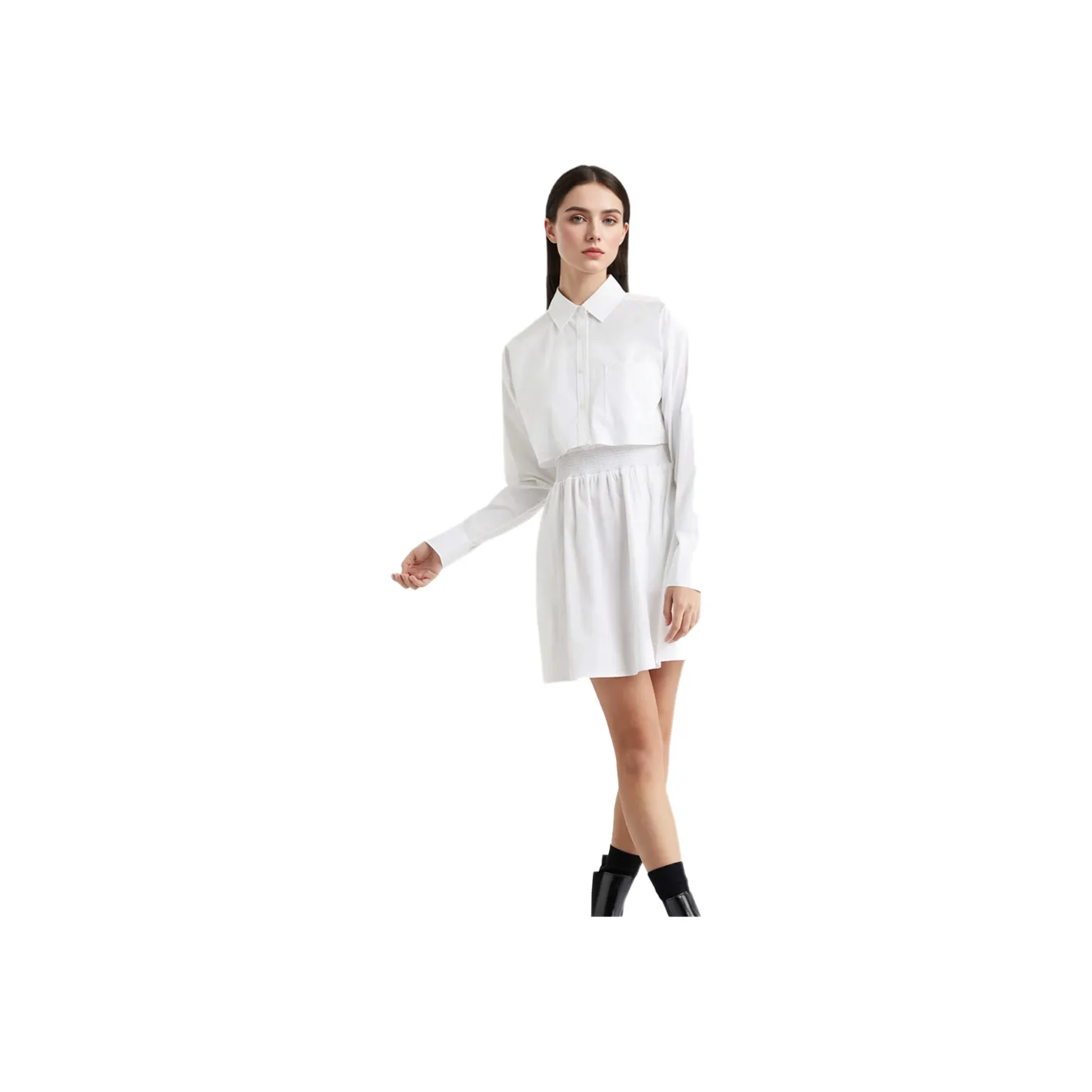 Calvin Klein Two Piece Skirt Sets Women's Clothing Sets Bright White