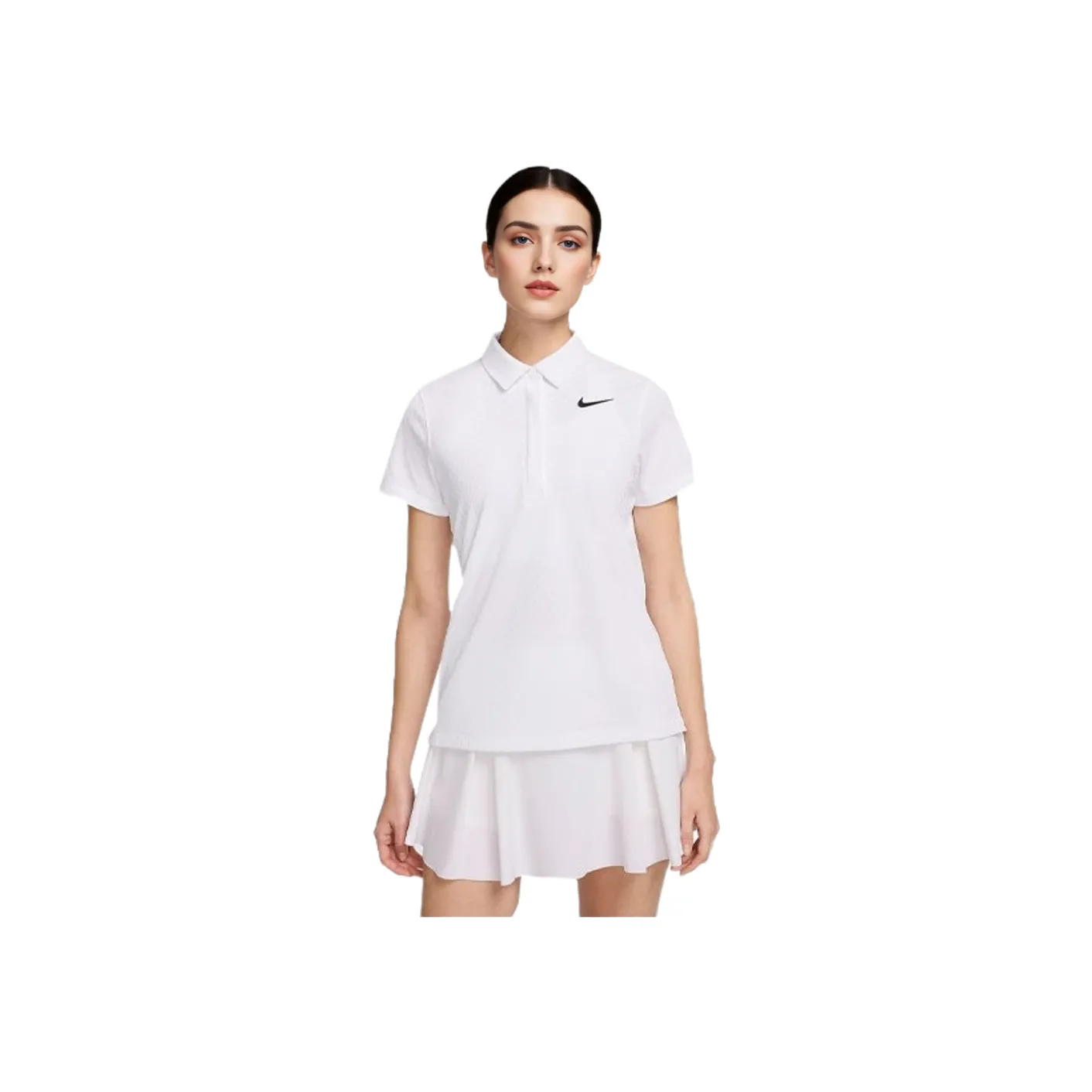 Nike Women's Dri FIT ADV Short Sleeve Golf Polo Shirt Women's White