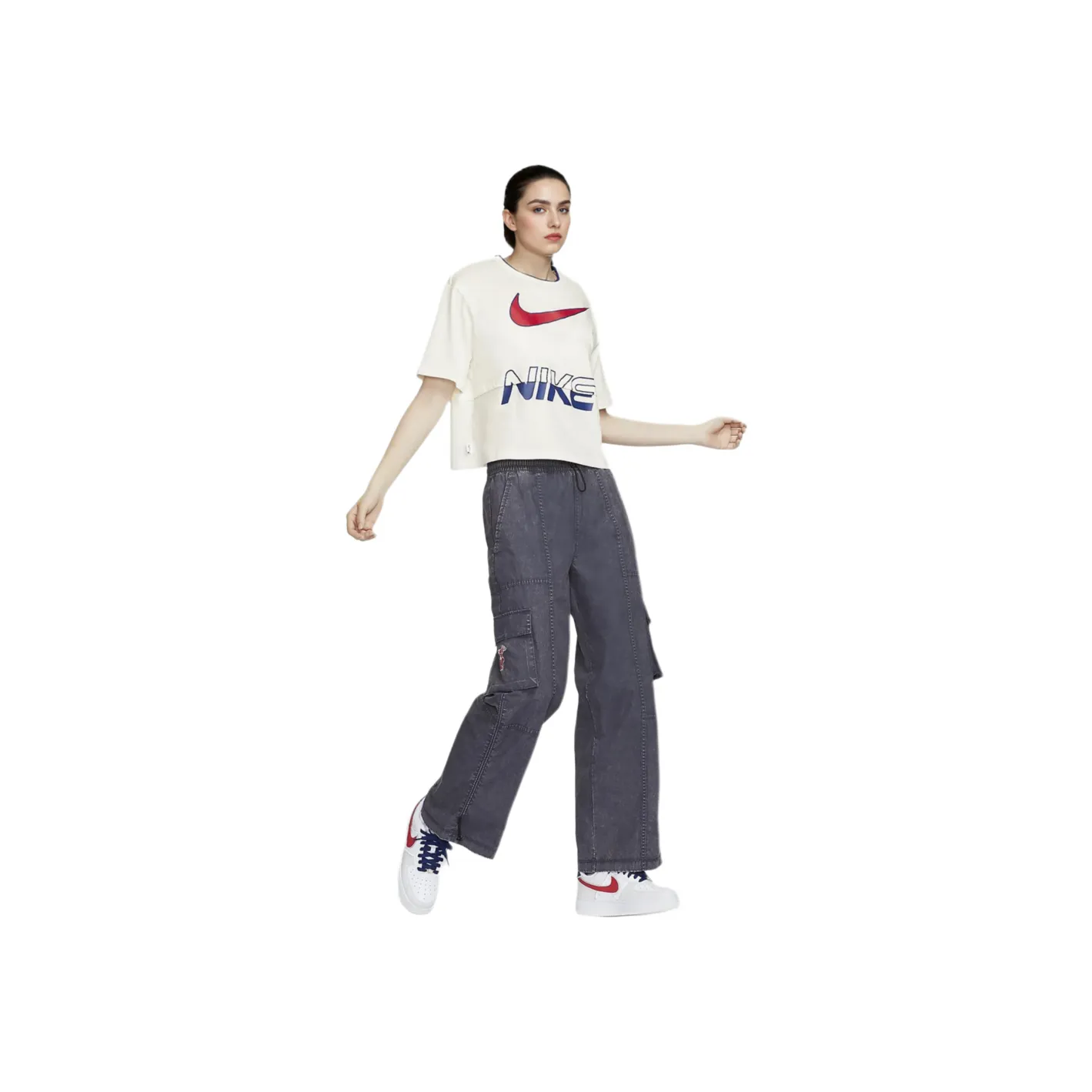 Nike Sportswear T-Shirt Женская Парусный Белый