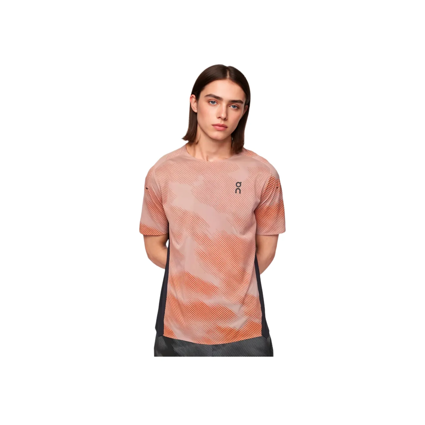 On Lumos T Shirts Men Wood Rose Brown/Black
