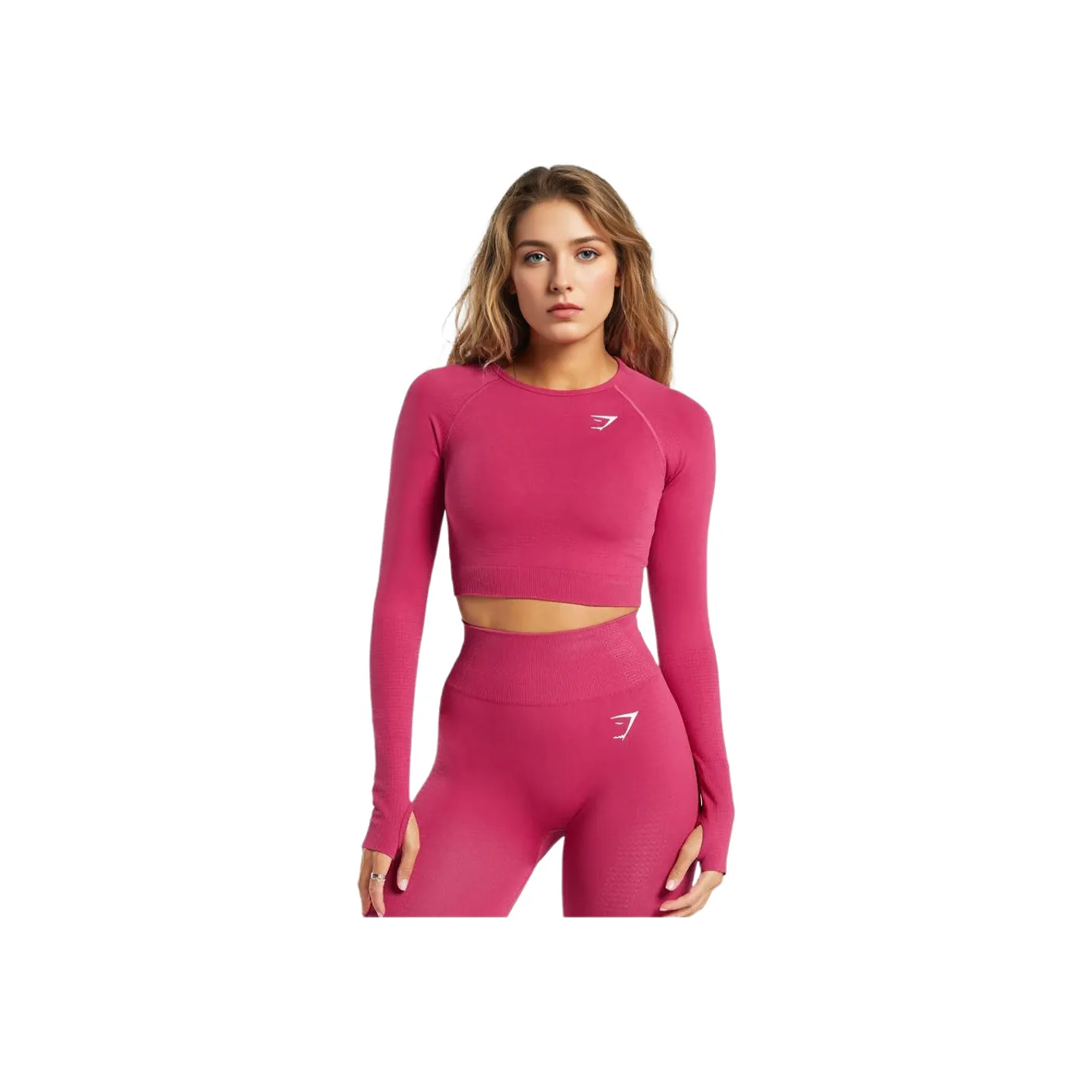 GYMSHARK T-Shirt Women's Vintage Pink/Mudstone Gray