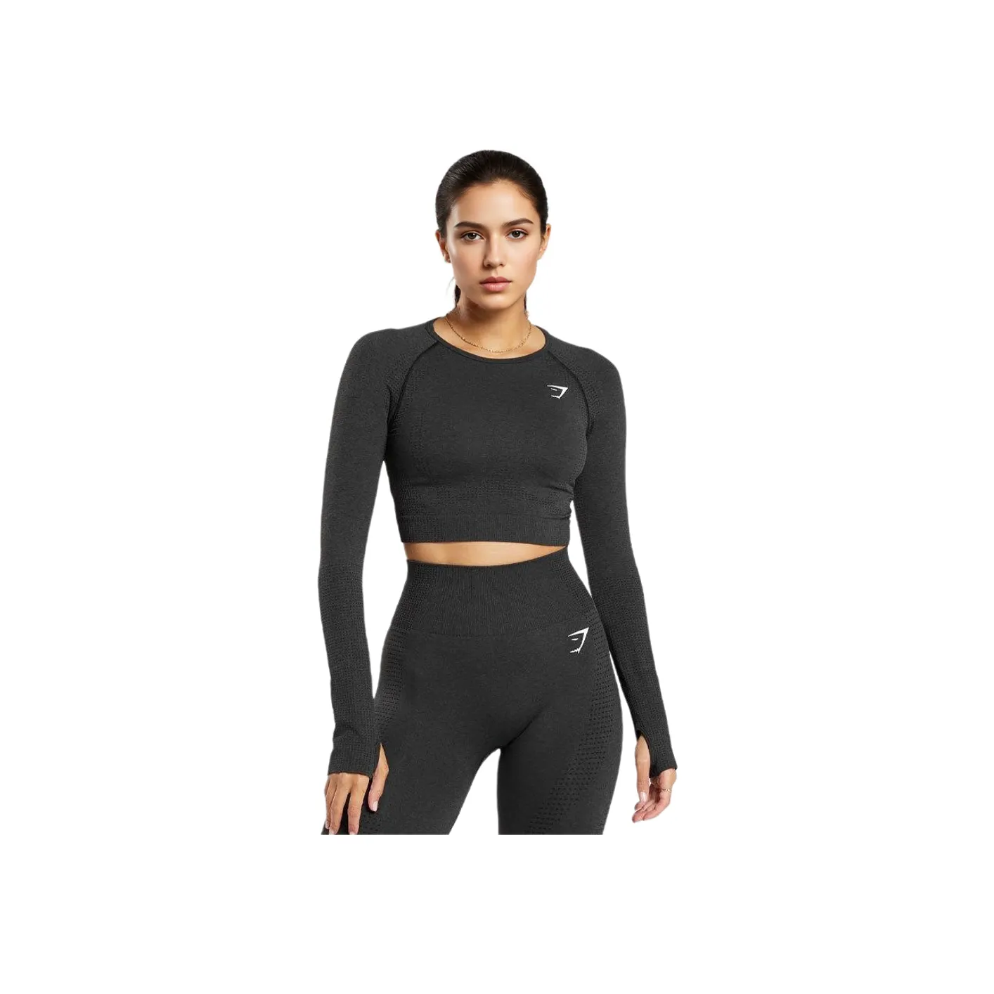 GYMSHARK T Shirts Women's Black Plaster Rock