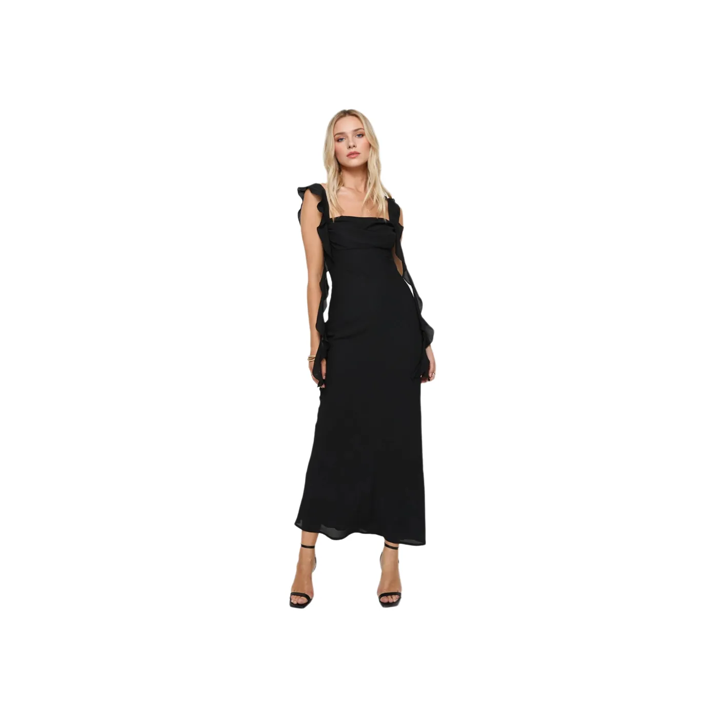 PRINCESS POLLY Slip Dresses Women's BLACK/Black