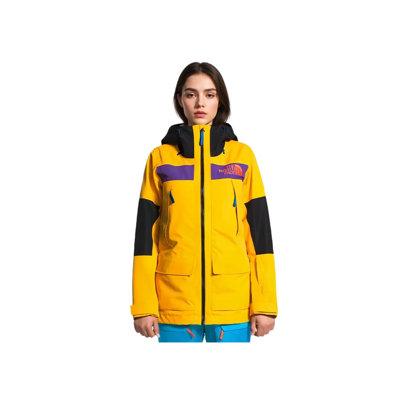 THE NORTH FACE Водонепроницаемый Ветрозащитный And Дышащий Ветровки Женские Желтый