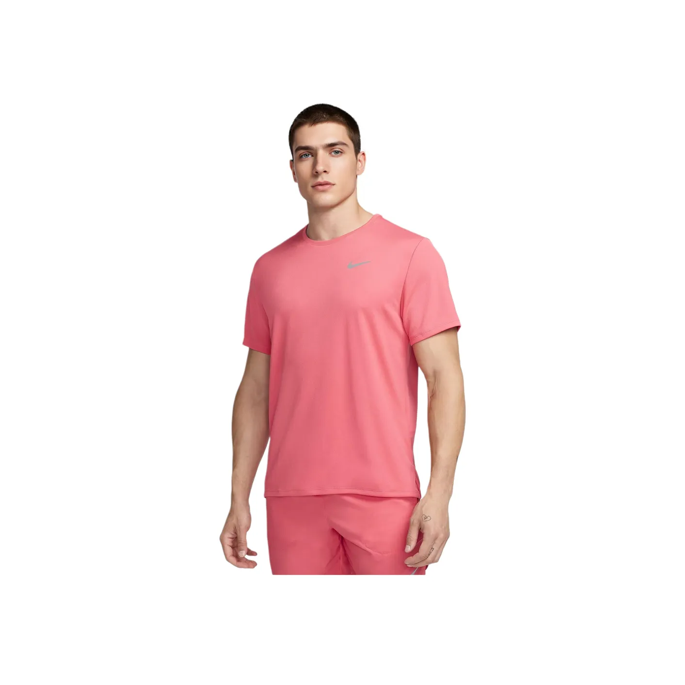 Nike Dri Fit Rise 365 T Shirts Men Carnation Pink