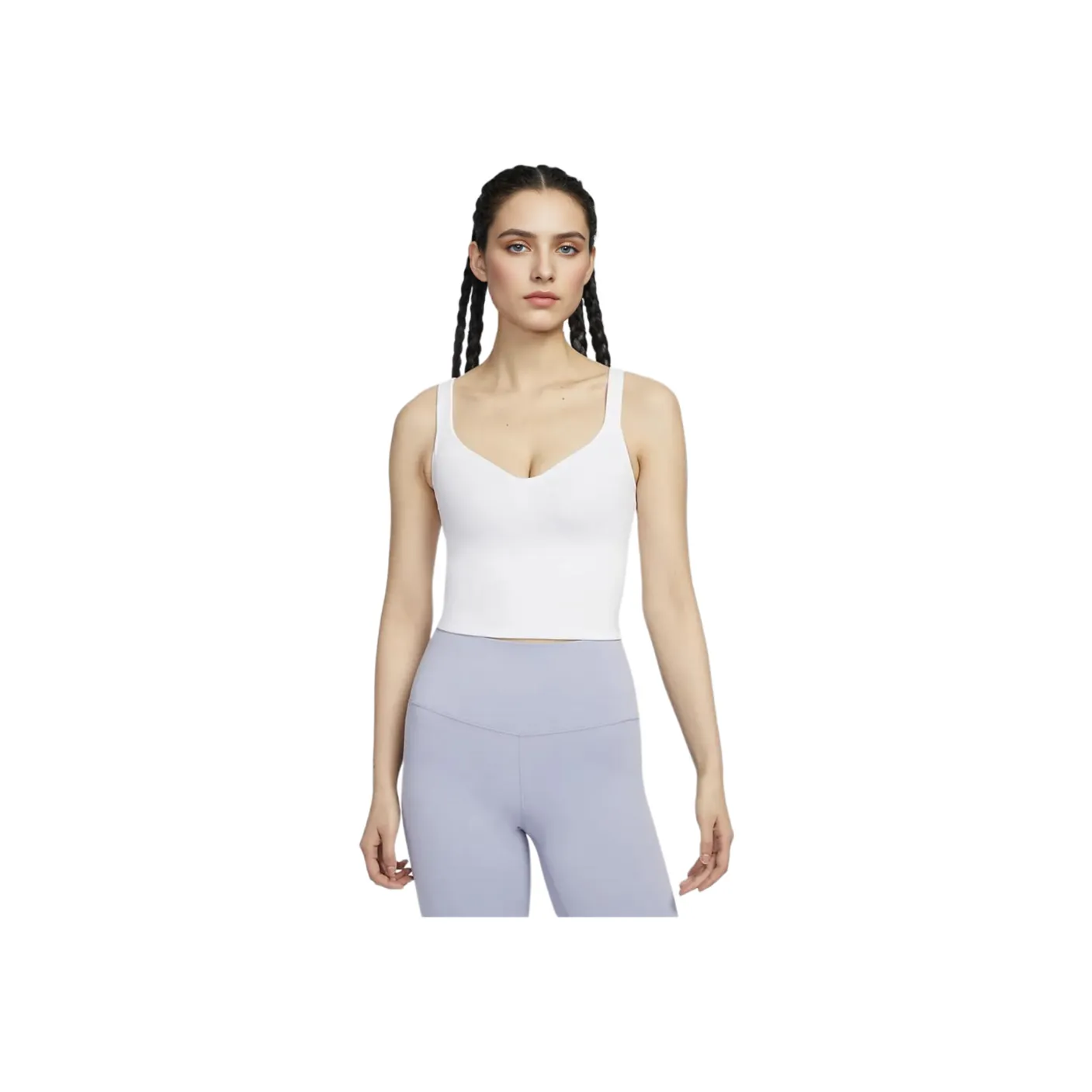Nike Alate Trace Sleeveless Sports Shirts Women's White/Light Purple Pink/Cool Gray