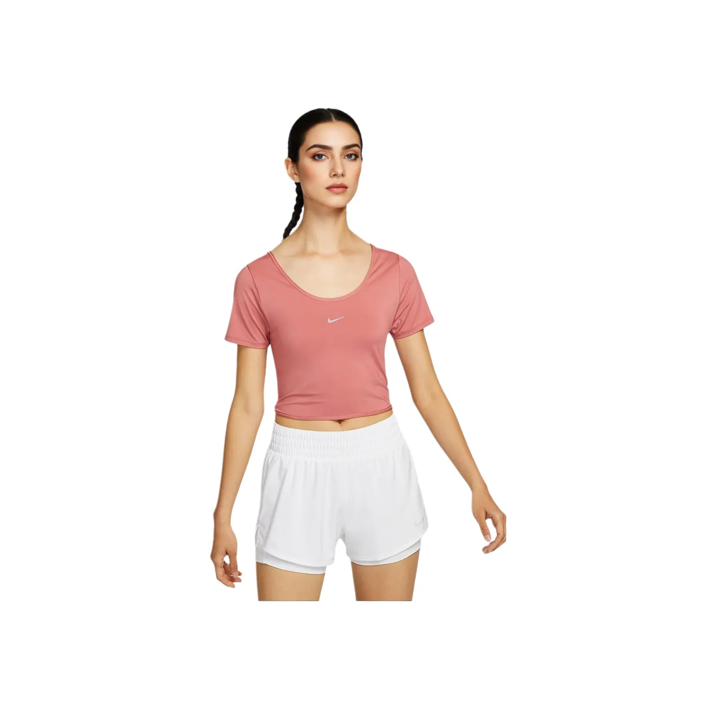 nike Обычная T-рубашка Женская Rock Powder Black