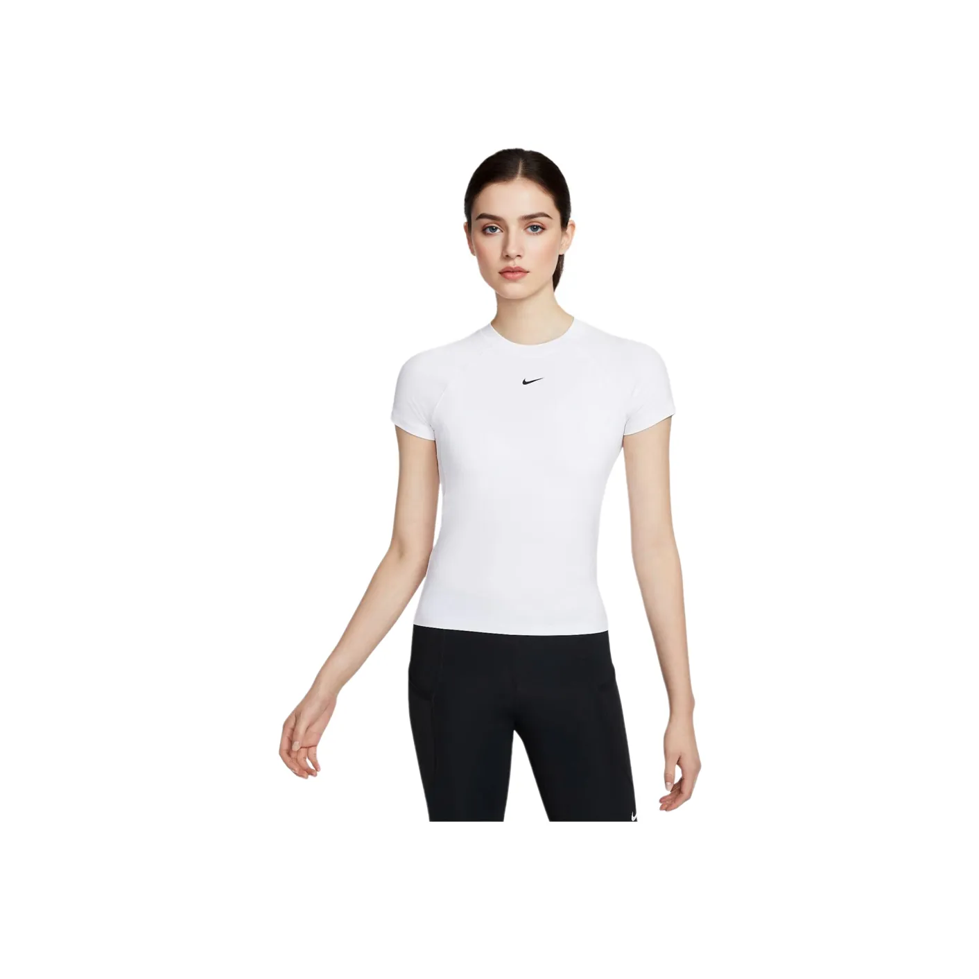 Nike PRO DRI FIT Raglan Sleeve T Shirt Women's White