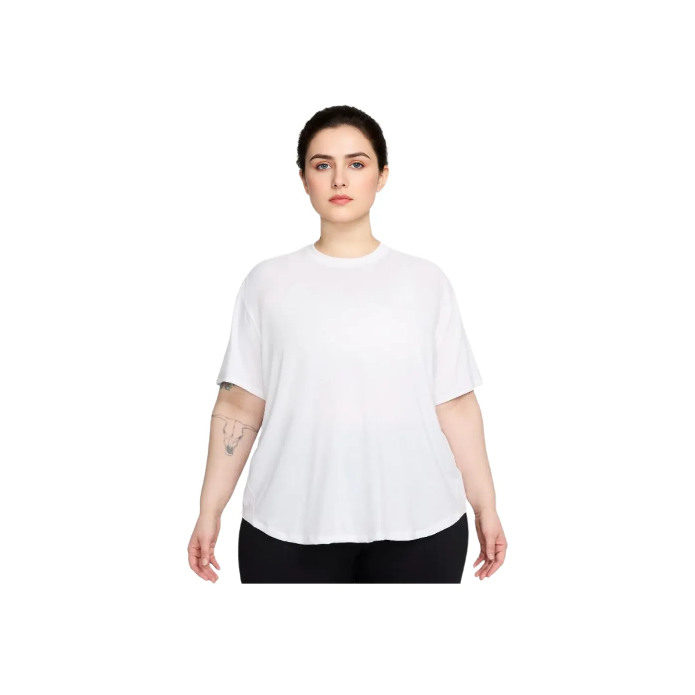 Nike One Relaxed Women's Dri FIT Short Sleeve Top Plus Size