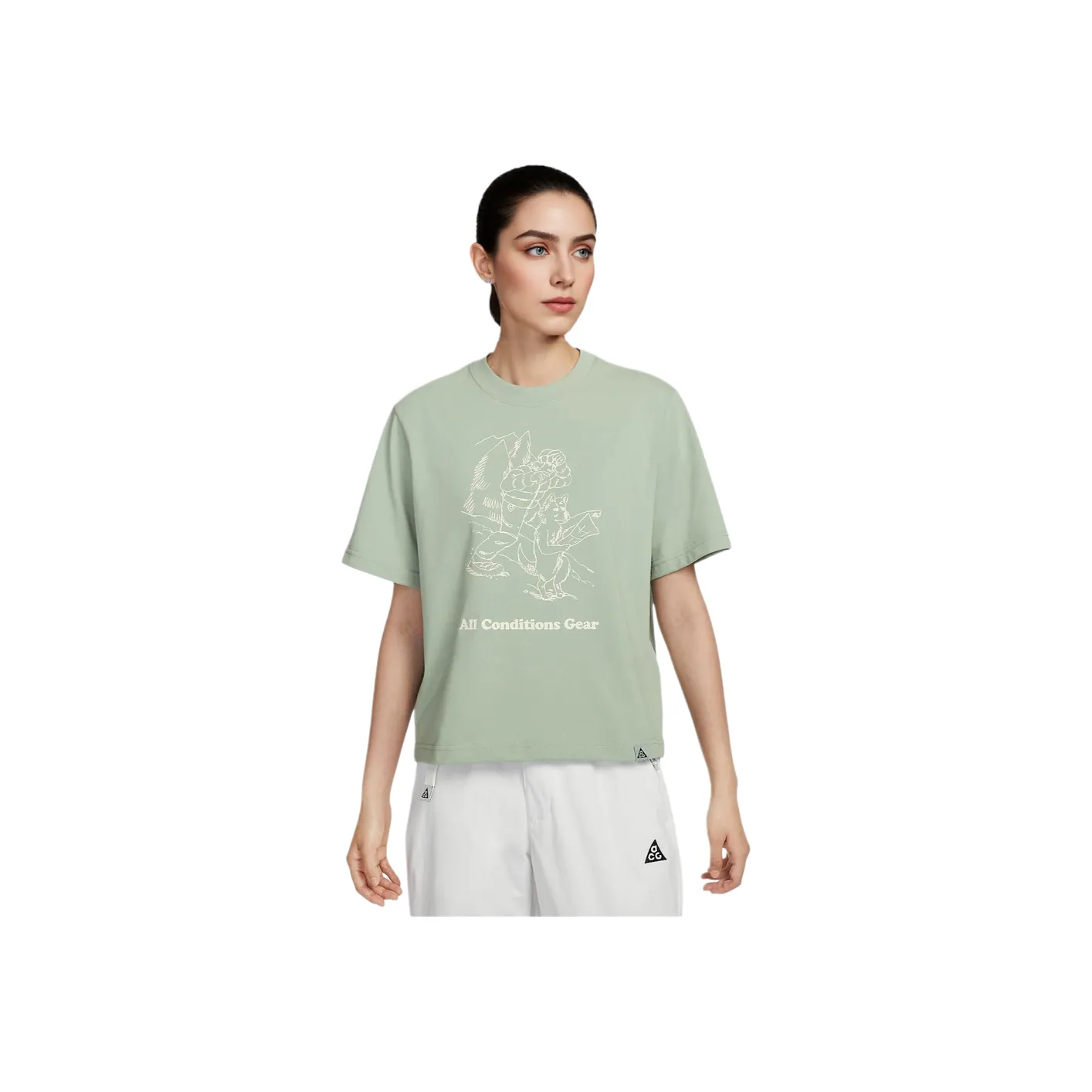 Nike T-Shirt Женская Horizon Зеленая