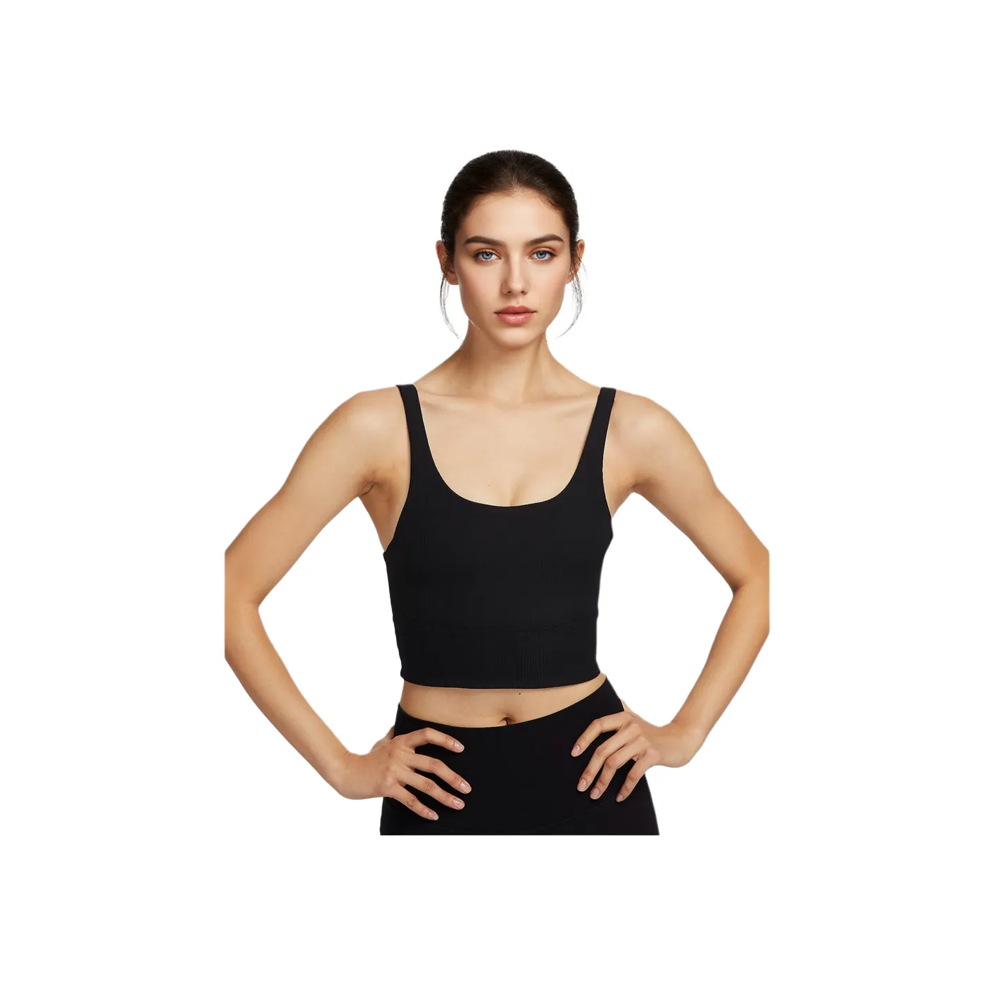 Nike Zenvy Rib Women's Light Support Padded Longline Sports Bra