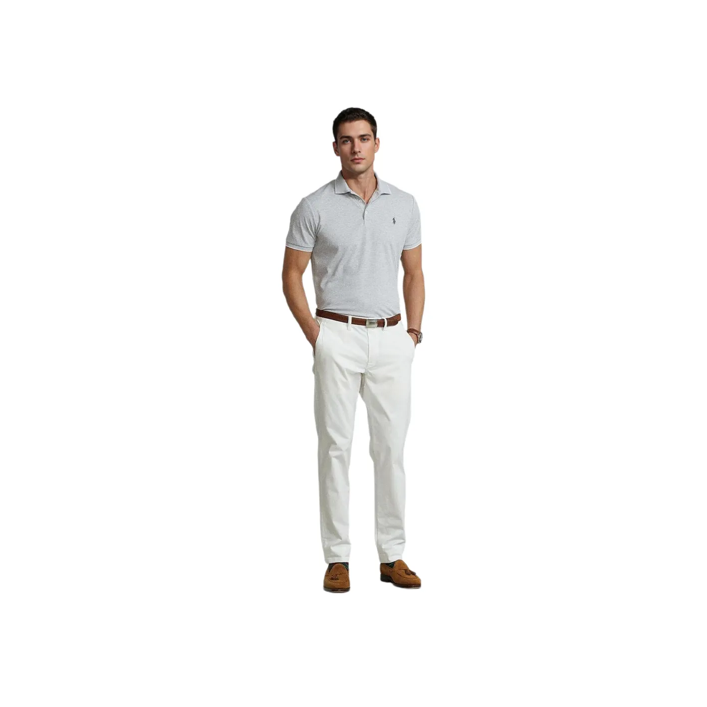 Polo Ralph Lauren Polo Shirts Men Gray