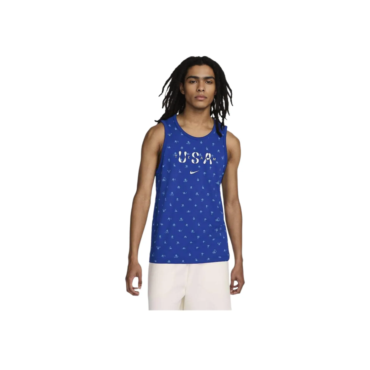 Nike Tank Tops Men Royal Blue