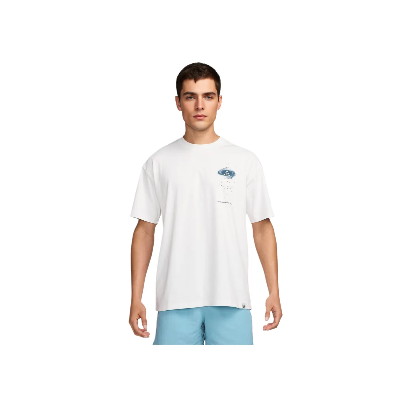 Nike Dri Fit T-Shirt Мужская Горная PEAK Белый