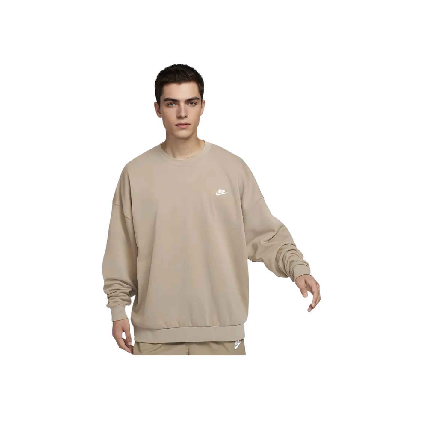 Nike Club OVERSIZE Свитшот Мужской Хаки