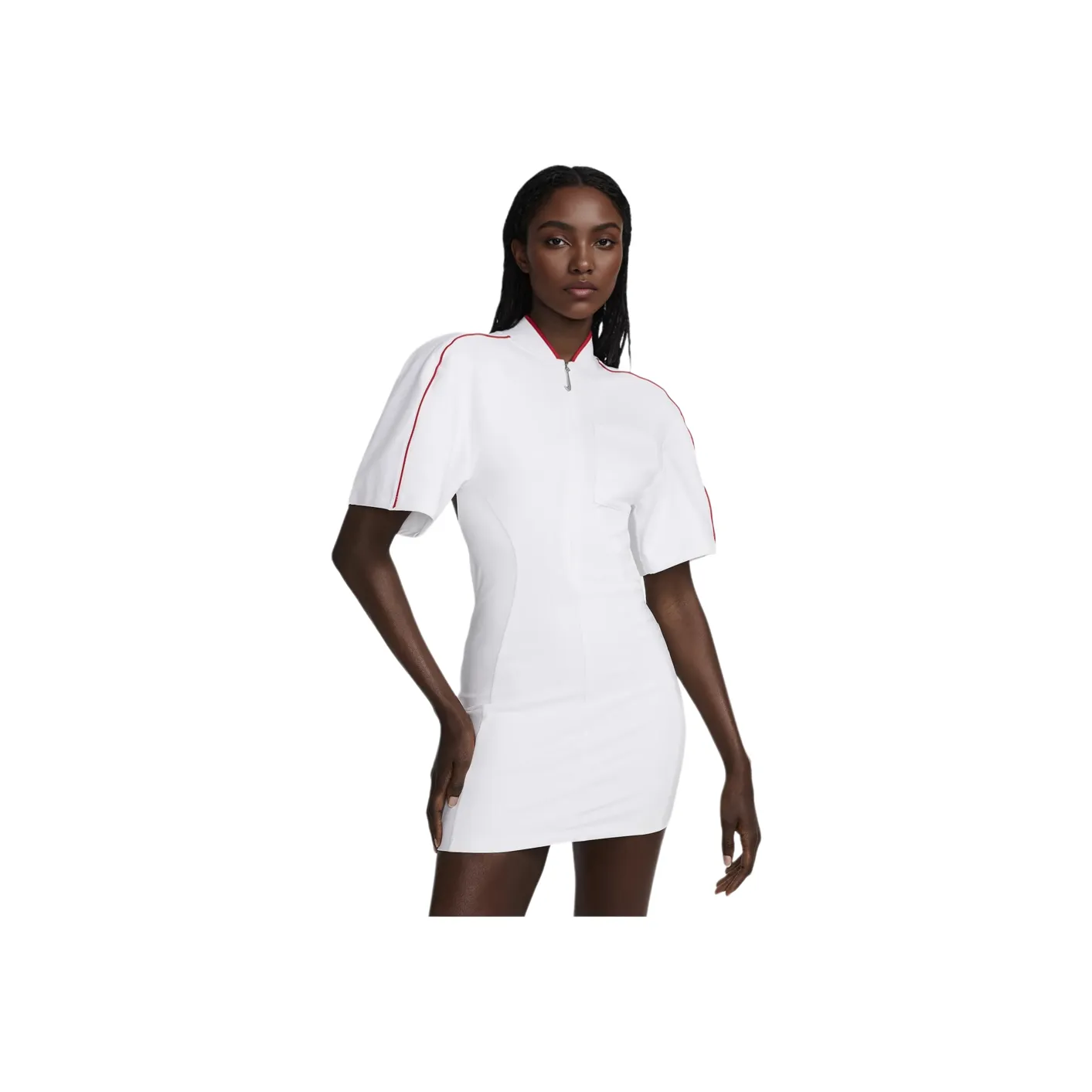 Jacquemus X Nike Short Sleeved T Shirt Dress Asia Sizing White