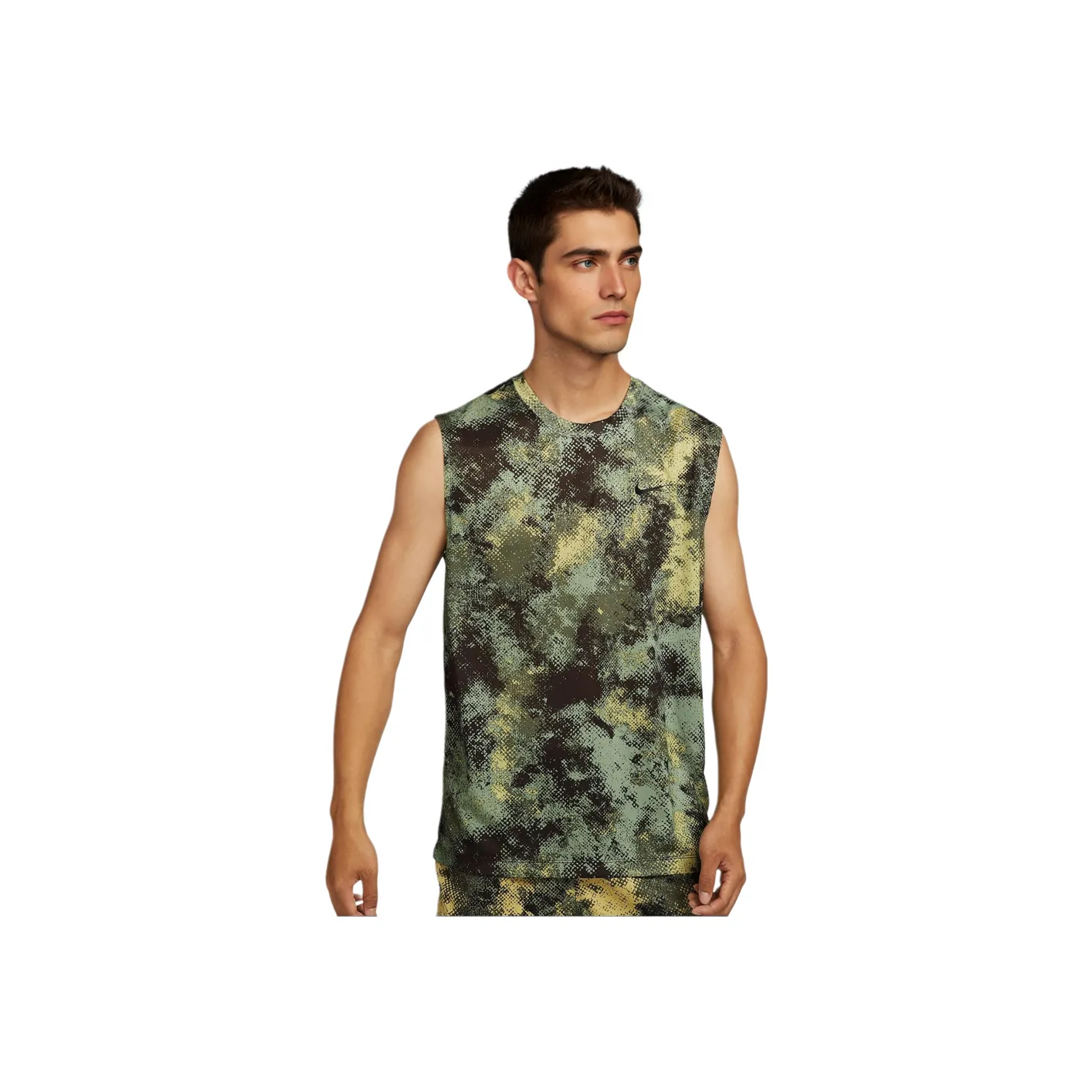 Nike T-Shirts Men Oil Green