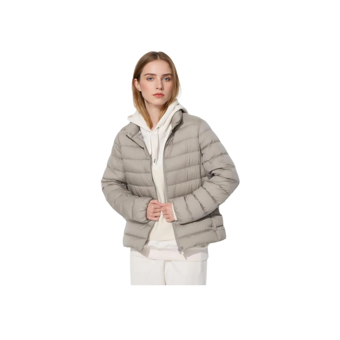 UNIQLO Пуховик Женский Дымчатый Серый