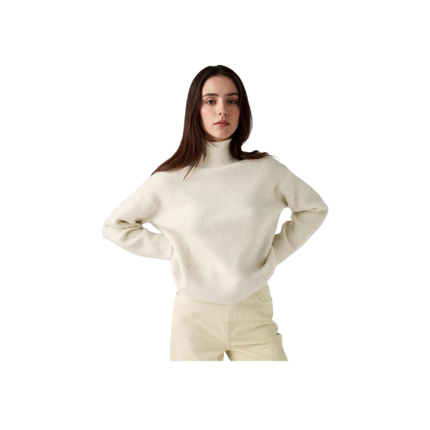 UNIQLO Сливочный Женские Свитеры