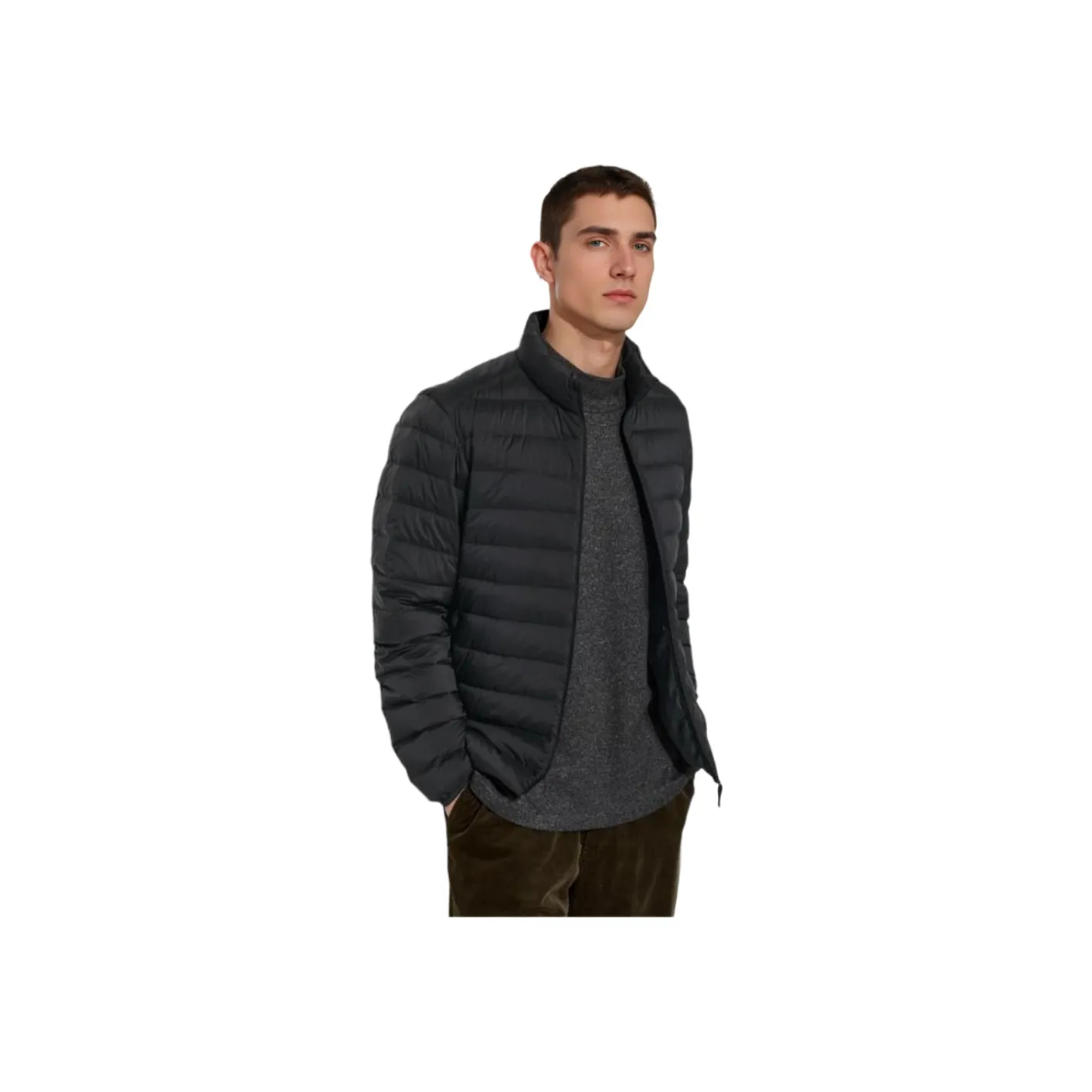 UNIQLO Мужские черные пуховики