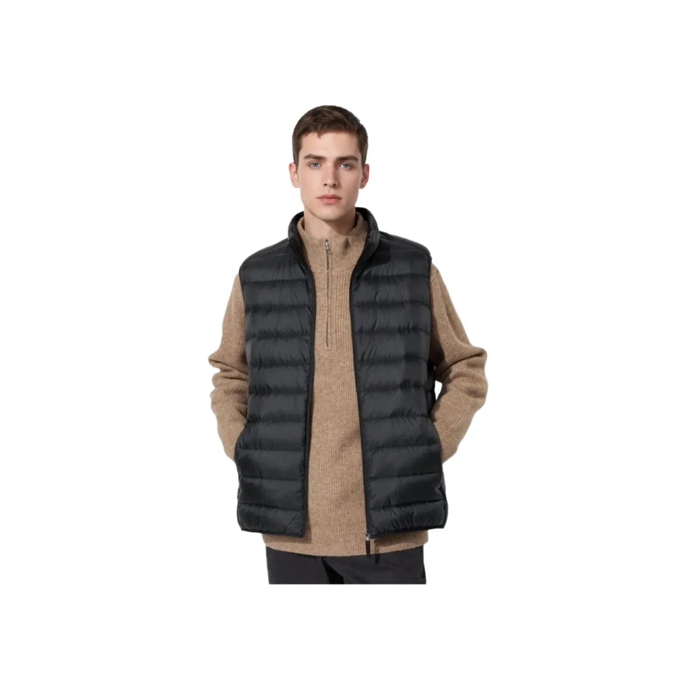 UNIQLO Мужские черные жилеты