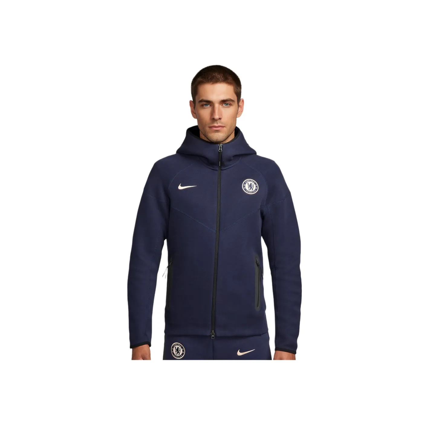 Nike Chelsea Fc Tech Fleece Windrunner Men's Nike Soccer Full Zip Hoodie
