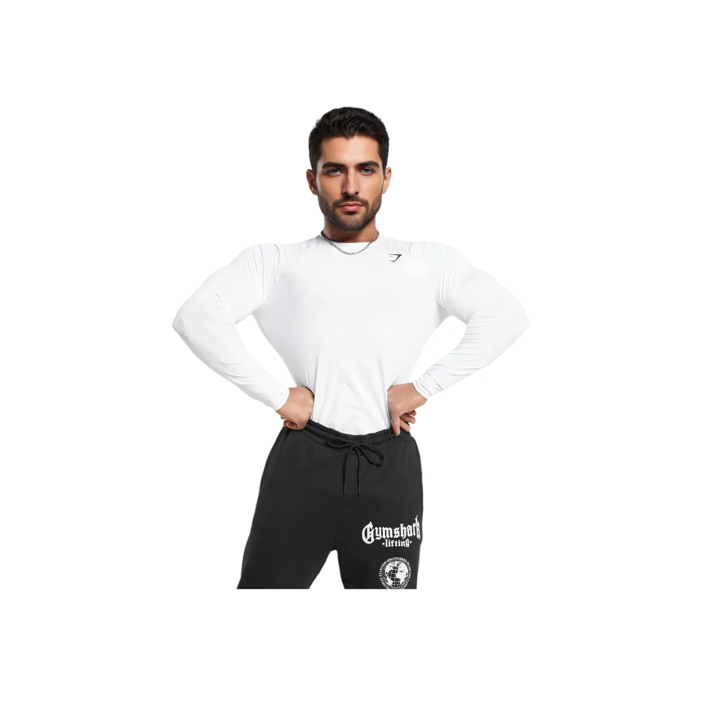 GYMSHARK Element Baselayer T Shirt Men's White
