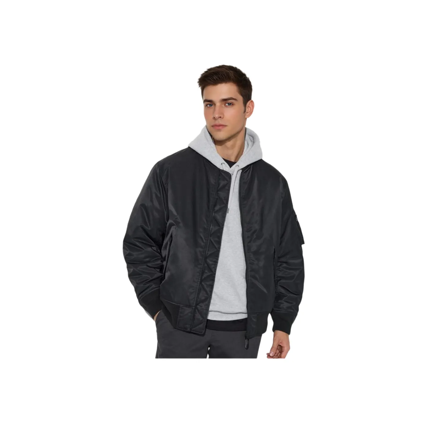 UNIQLO Puffer Jackets Unisex Black