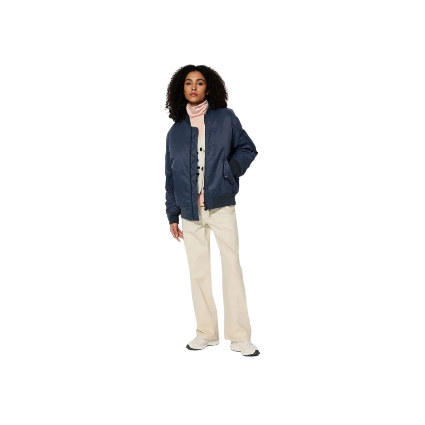 UNIQLO Puffer Jacket Unisex Navy Blue