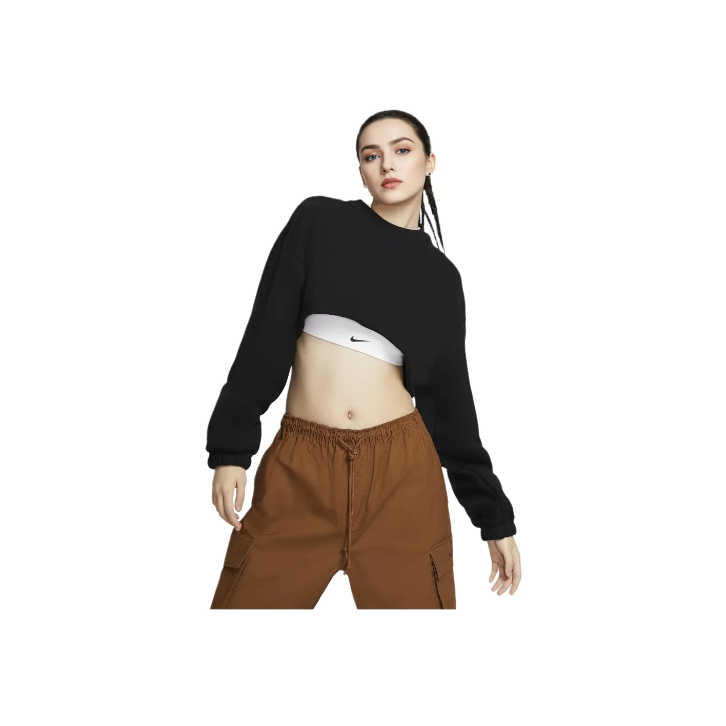 Nike Sportswear CROP TOP Женские Черный