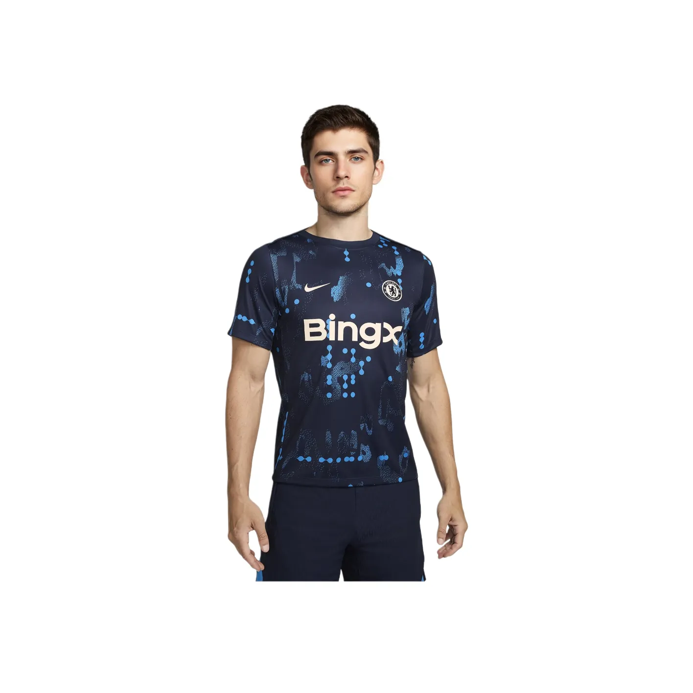 Nike Chelsea FC Обсидиан/Гуава-ледяной Мужские Футбольные Джерси