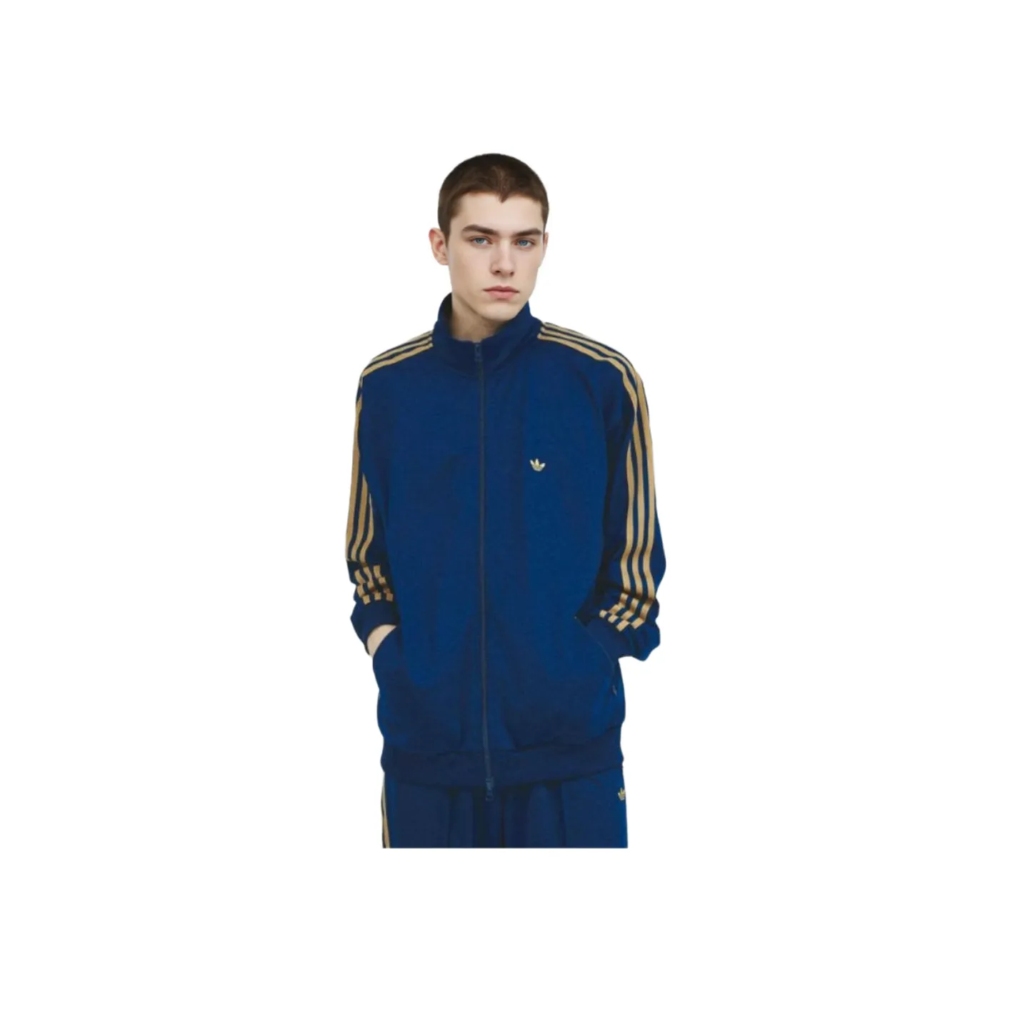 Adidas Originals BECKENBAUERTRACK SUIT AW24 Jackets & Coats Men's Blue Yellow
