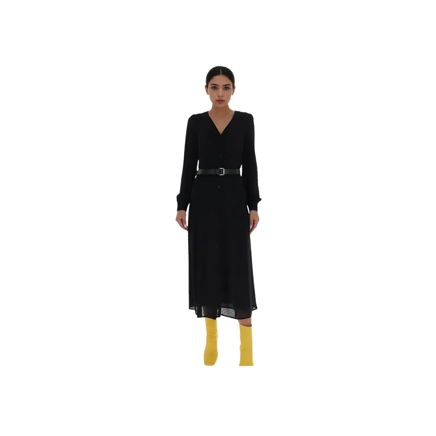 MICHAEL KORS Long Sleeved Dress Women's Black