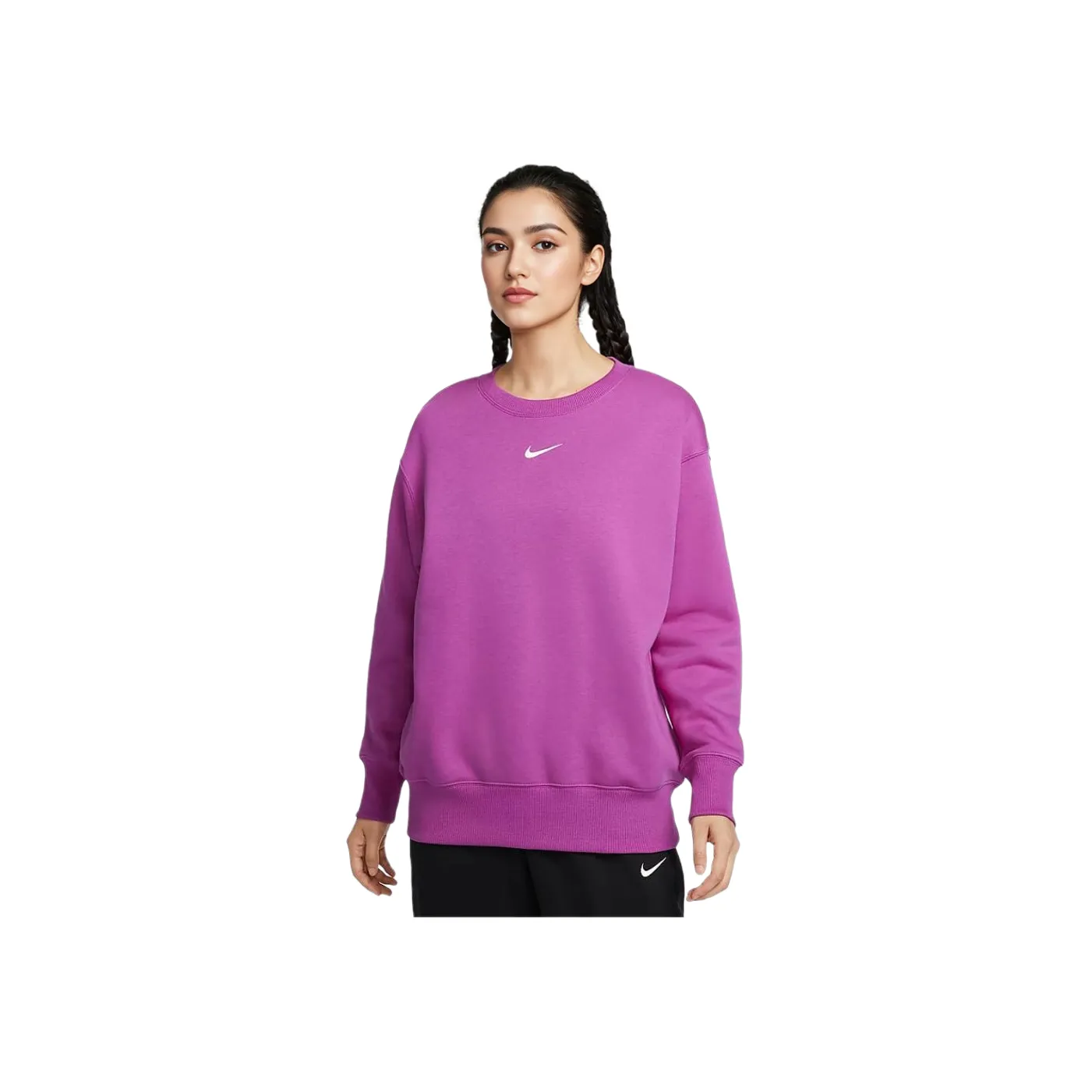 nike Sportswear Phoenix Fleece OVERSIZE Толстовка Женская Hot Фуксия