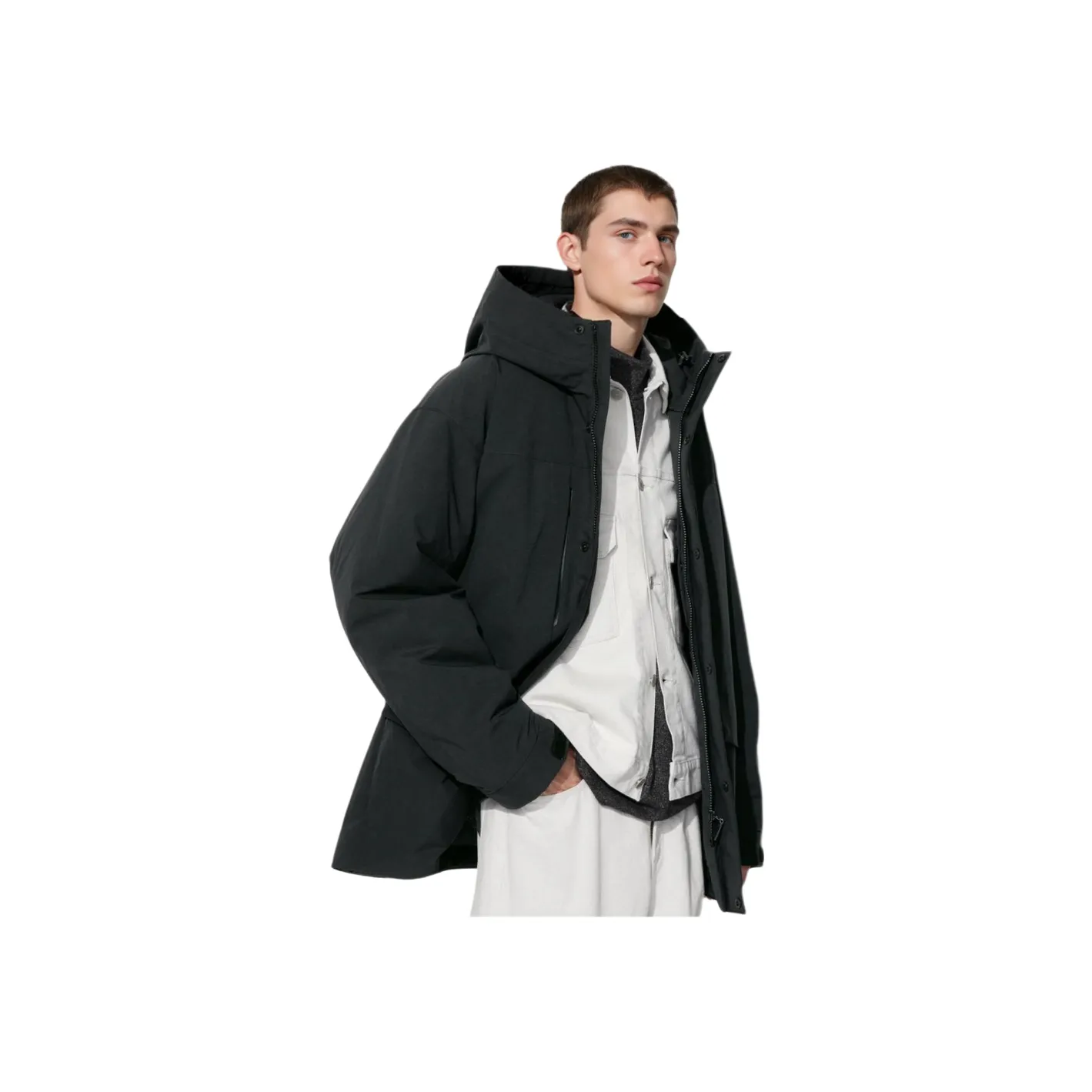 UNIQLO Мужские черные пуховики