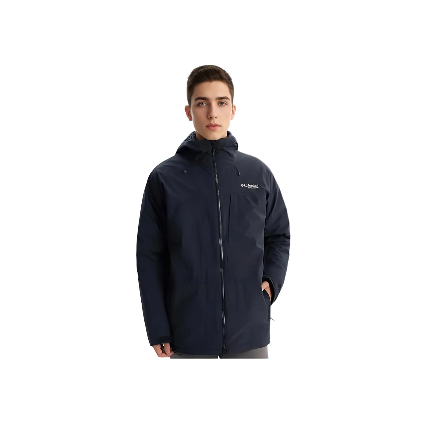 Columbia Winter Windbreaker Jackets Men Black