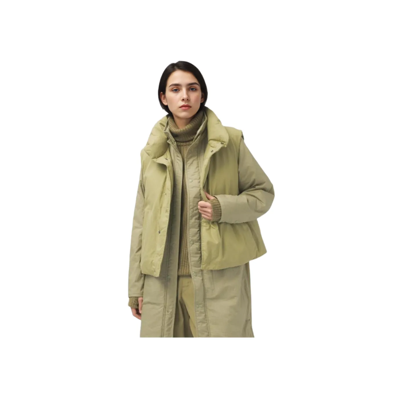 Uniqlo U Collection Зеленые Женские Жилеты