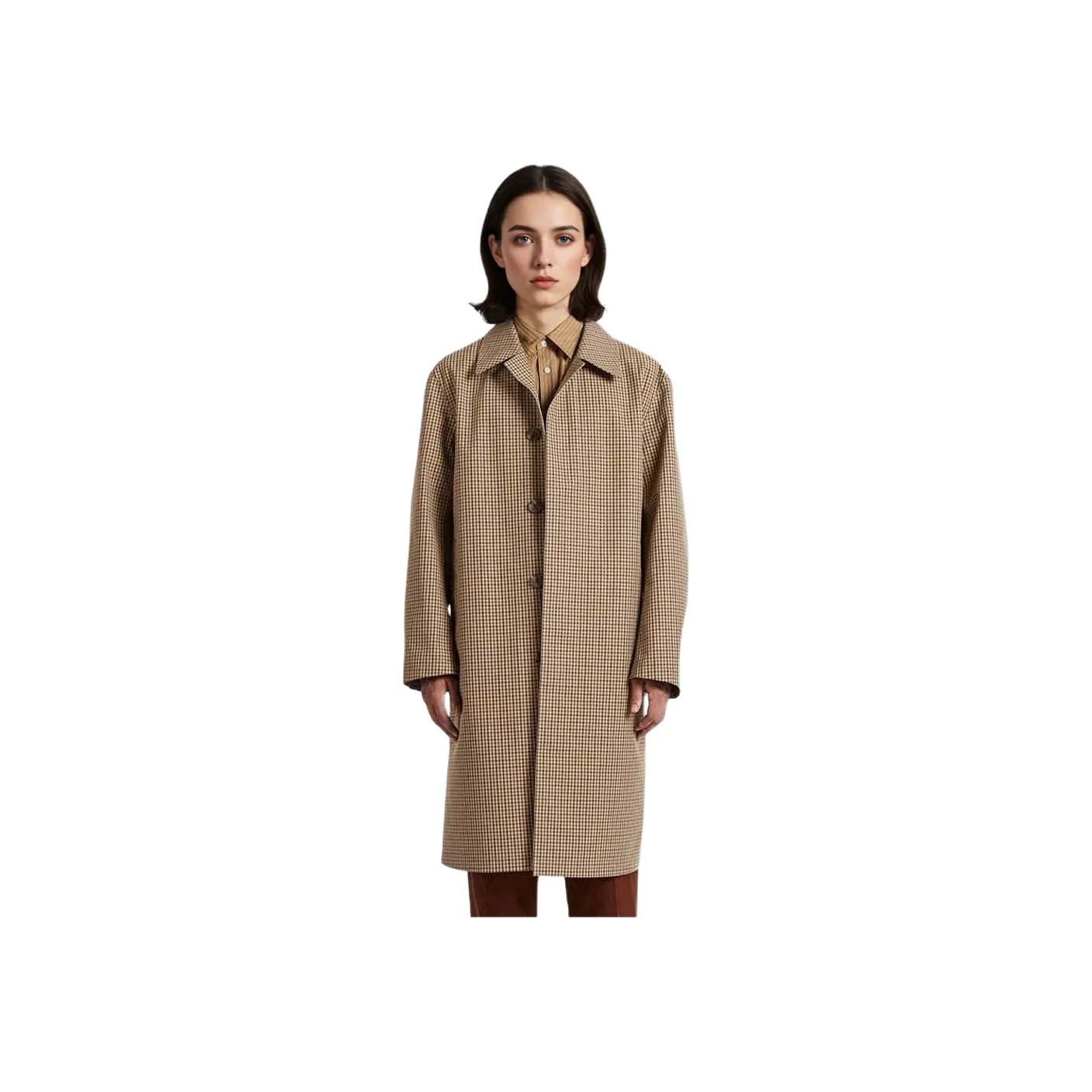 UNIQLO Trench Coat Unisex Dark Beige
