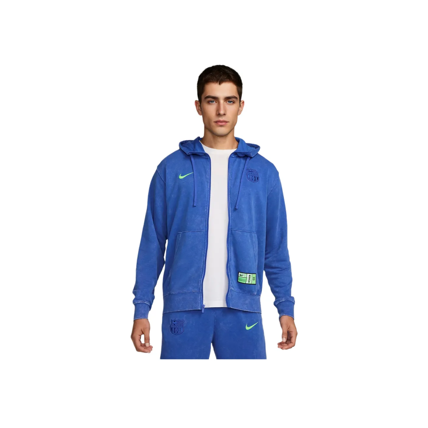 Nike Fc Barcelona Club Third Men's Nike Soccer French Terry Full Zip Hoodie