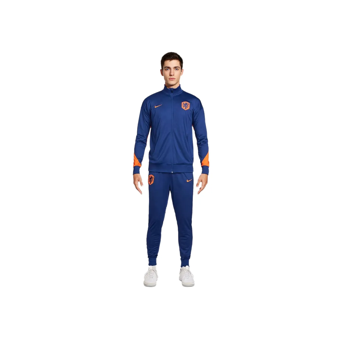 Nike Netherlands Strike Tracksuit Soccer Jersey Sets Men's Blue/Orange