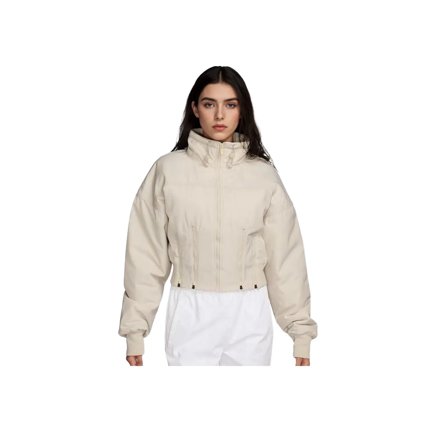 Nike AS W NSW CLLCTN REPEL ZIP JKT Puffer Jacket Women's Ecru