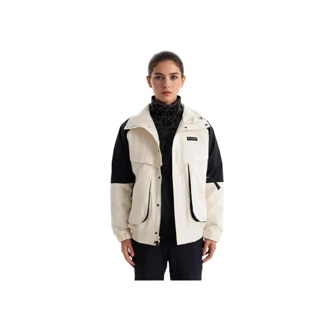 Columbia Hiking Waterproof And Warm Windbreaker Jacket Women's White